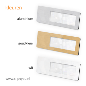 aluminium naambadge Hamburg - kleuren