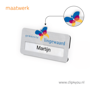 aluminium naambadge Paris - maatwerk