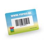 plastic pas met barcode