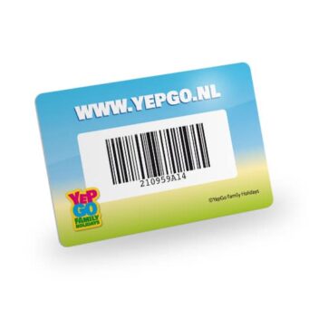 plastic pas met barcode