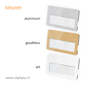 aluminium naambadge New York - leverbare kleuren