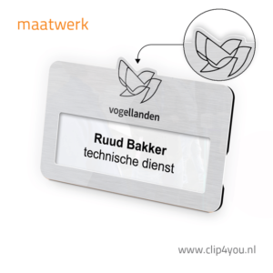 aluminium naambadge NewYork - maatwerk
